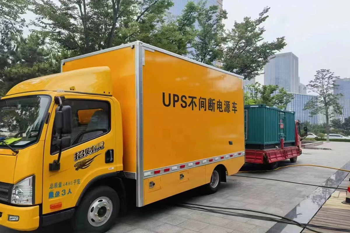 肇庆发电机租赁施工现场